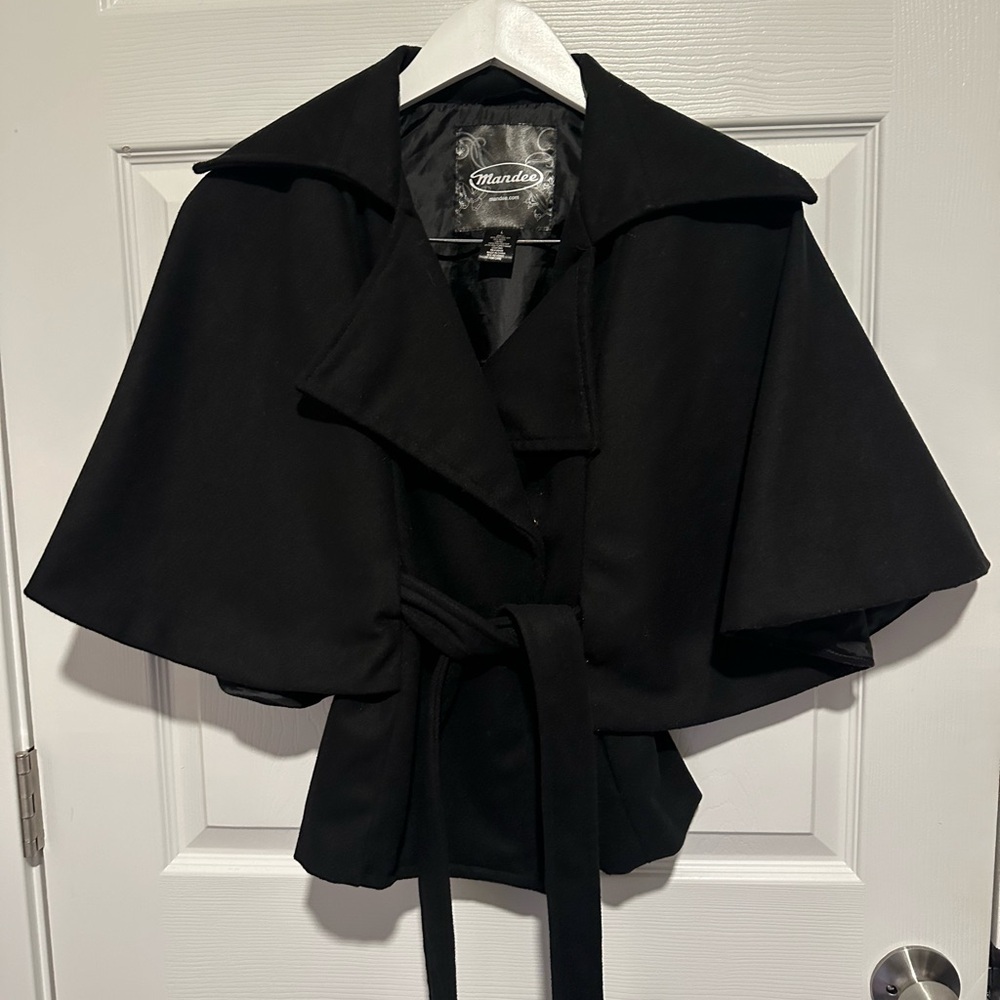 Mandee Black Women's Cape Jacket